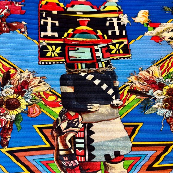 Hermes Plisse Kachina Scarf - Picture 8 of 13